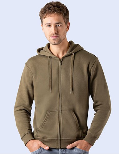 S-SW250-Zip Through Hooded Sweat Jacket